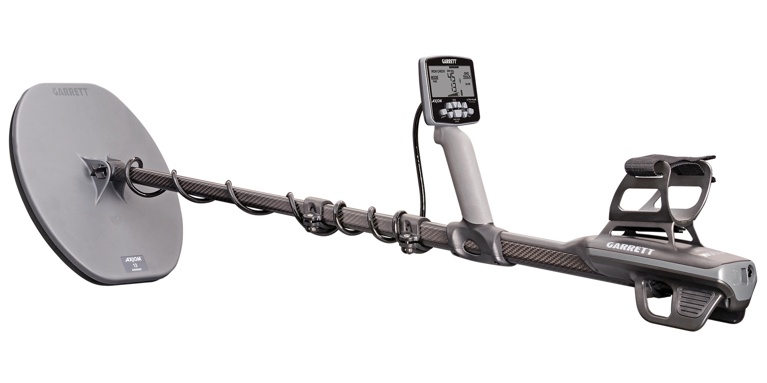 Garrett Axiom Pulse Inductive Metal Detector With 2 Coils and MS-3 Wireless Headphones