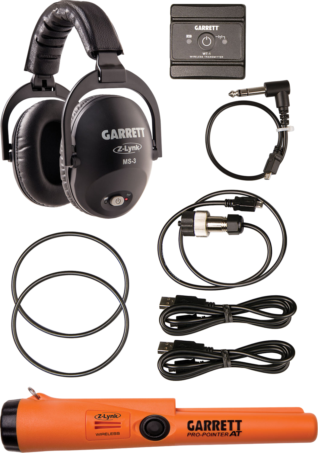 Garrett Z-Lynk Wireless System MS-3 Headphones. Propointer AT Z-Lynk