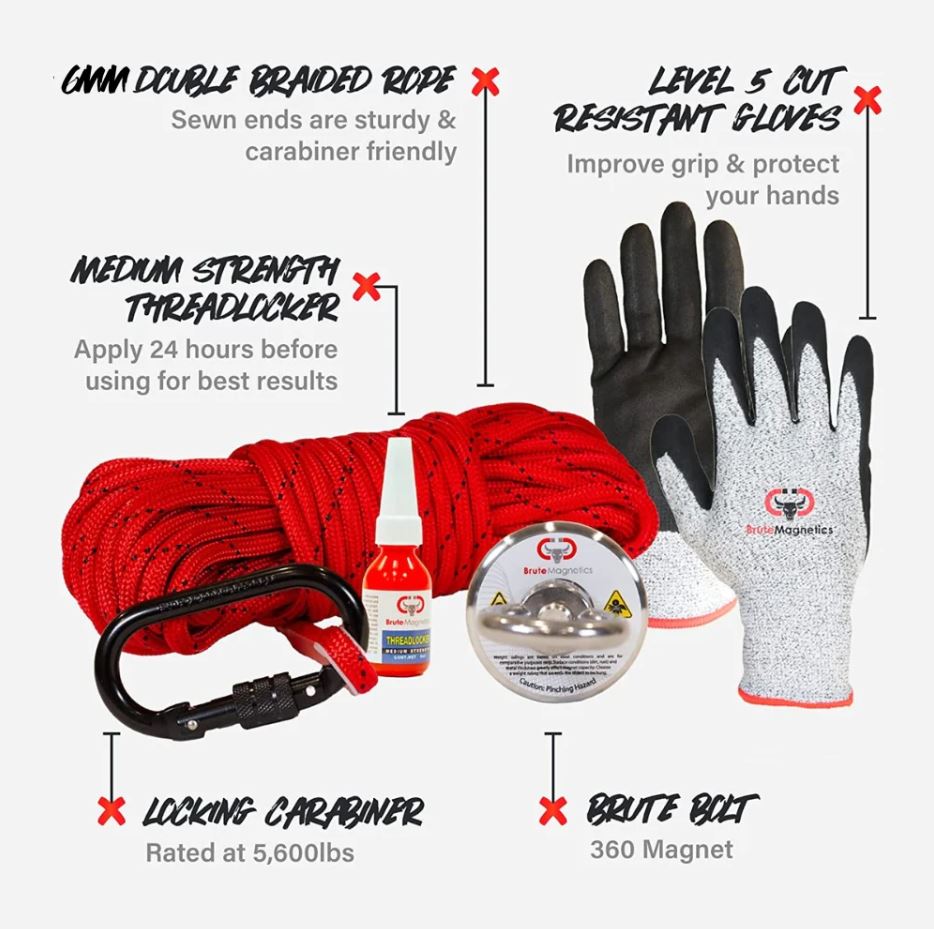 Brute Boss 3500lb 360° Magnet Bundle