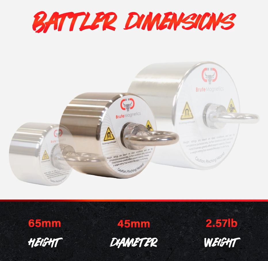 Brute Battler 1500lb 360° Magnet Bundle