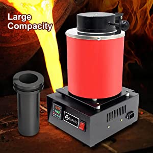 TOAUTO 2KG ELECTRIC METAL MELTING FURNACE KIT
