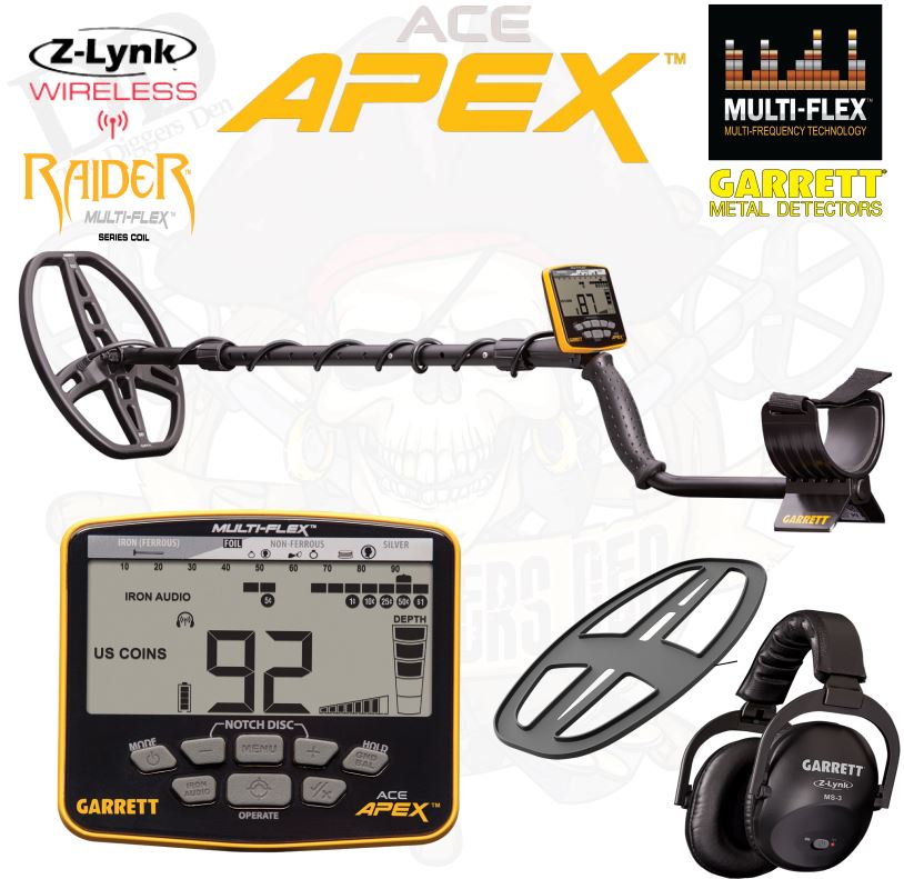 Ace Apex Metal Detector With 8.5