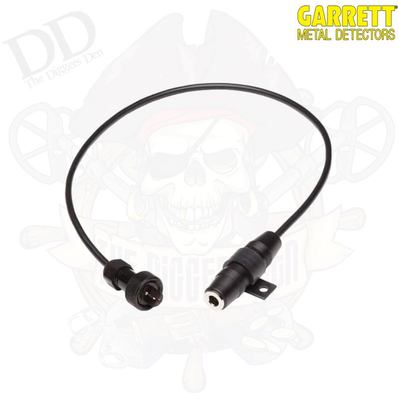 Garrett 2 Pin to 1/4 Jack Headphone Adapter