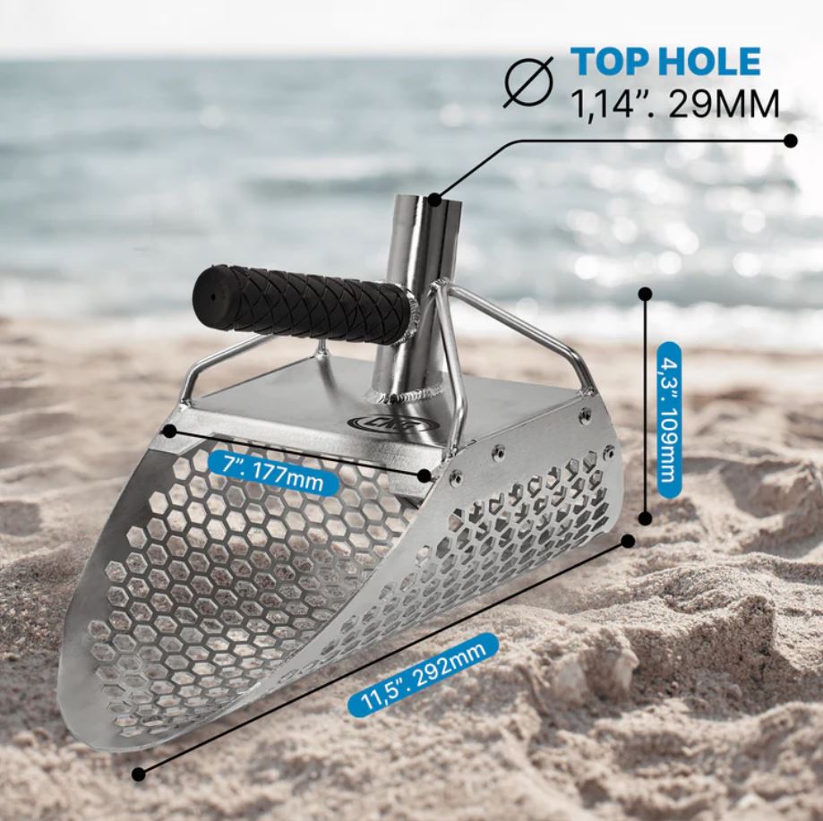 CKG Pro 11x7 Stainless Sand Scoop