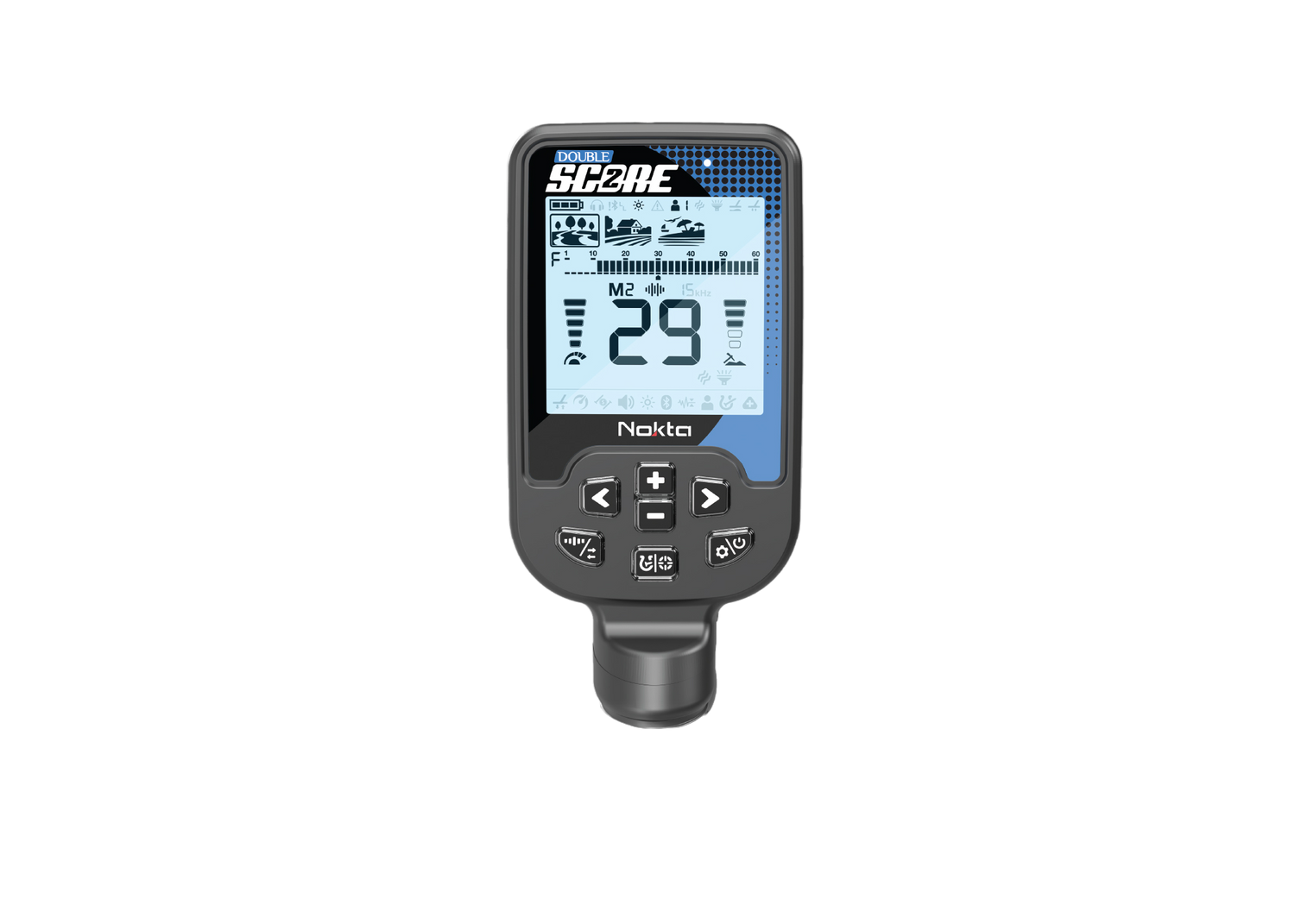 SCORE 2 MULTI-FREQUENCY WATERPROOF METAL DETECTOR WITH 12X9 COIL