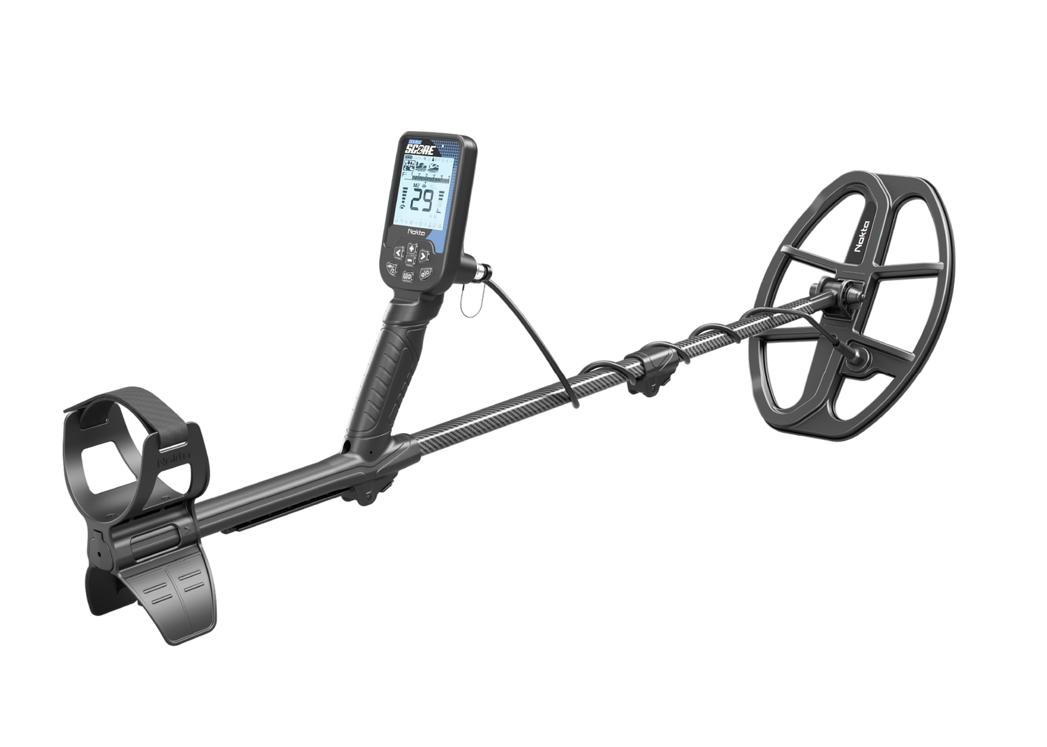 DOUBLE SCORE MULTI-FREQUENCY WATERPROOF METAL DETECTOR WITH 12X9 COIL