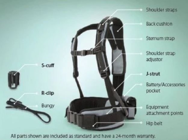 Minelab PRO-SWING 45 Harness Metal Detector Support 3011-0245