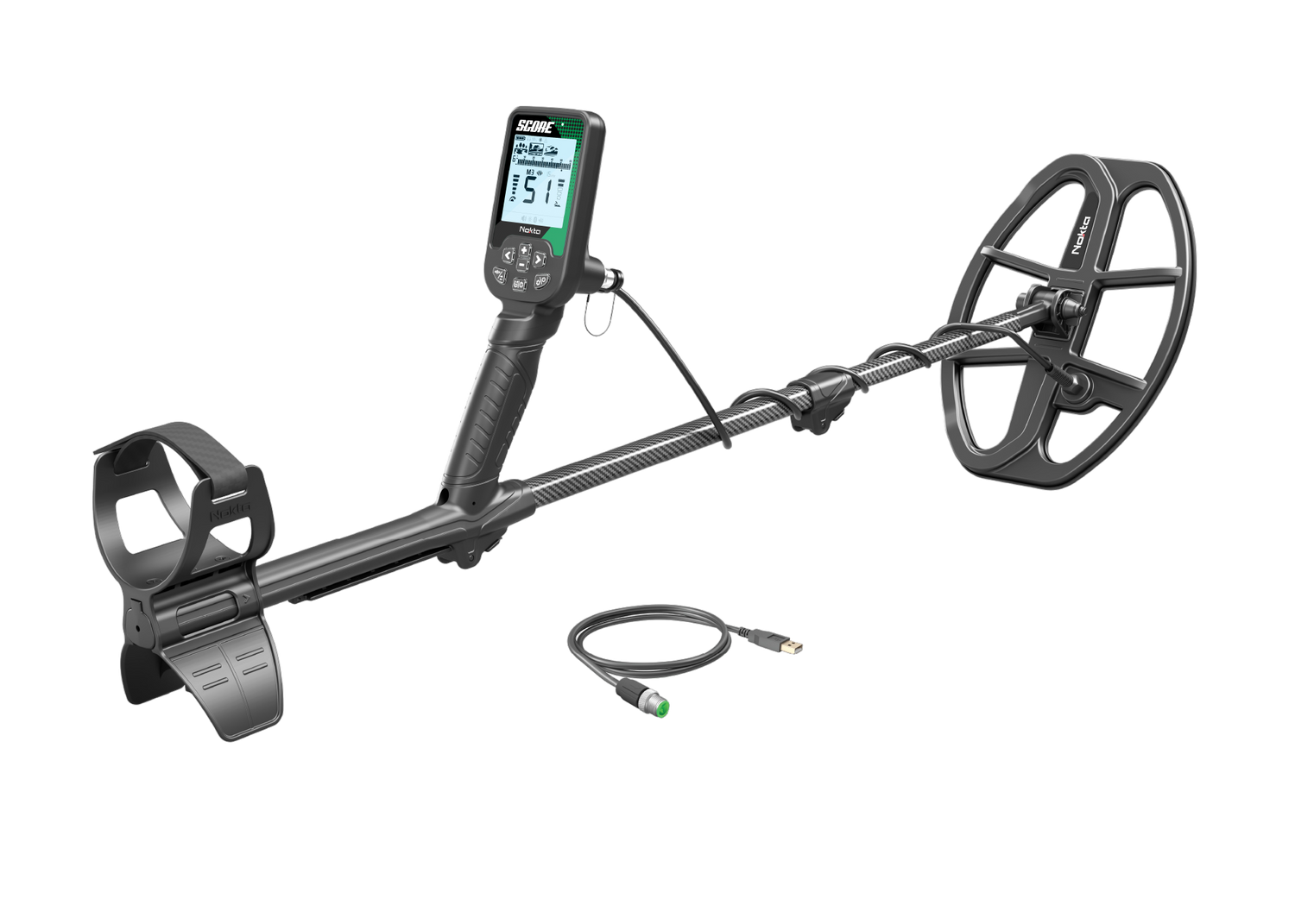 SCORE MULTI-FREQUENCY WATERPROOF METAL DETECTOR WITH 12X9 COIL