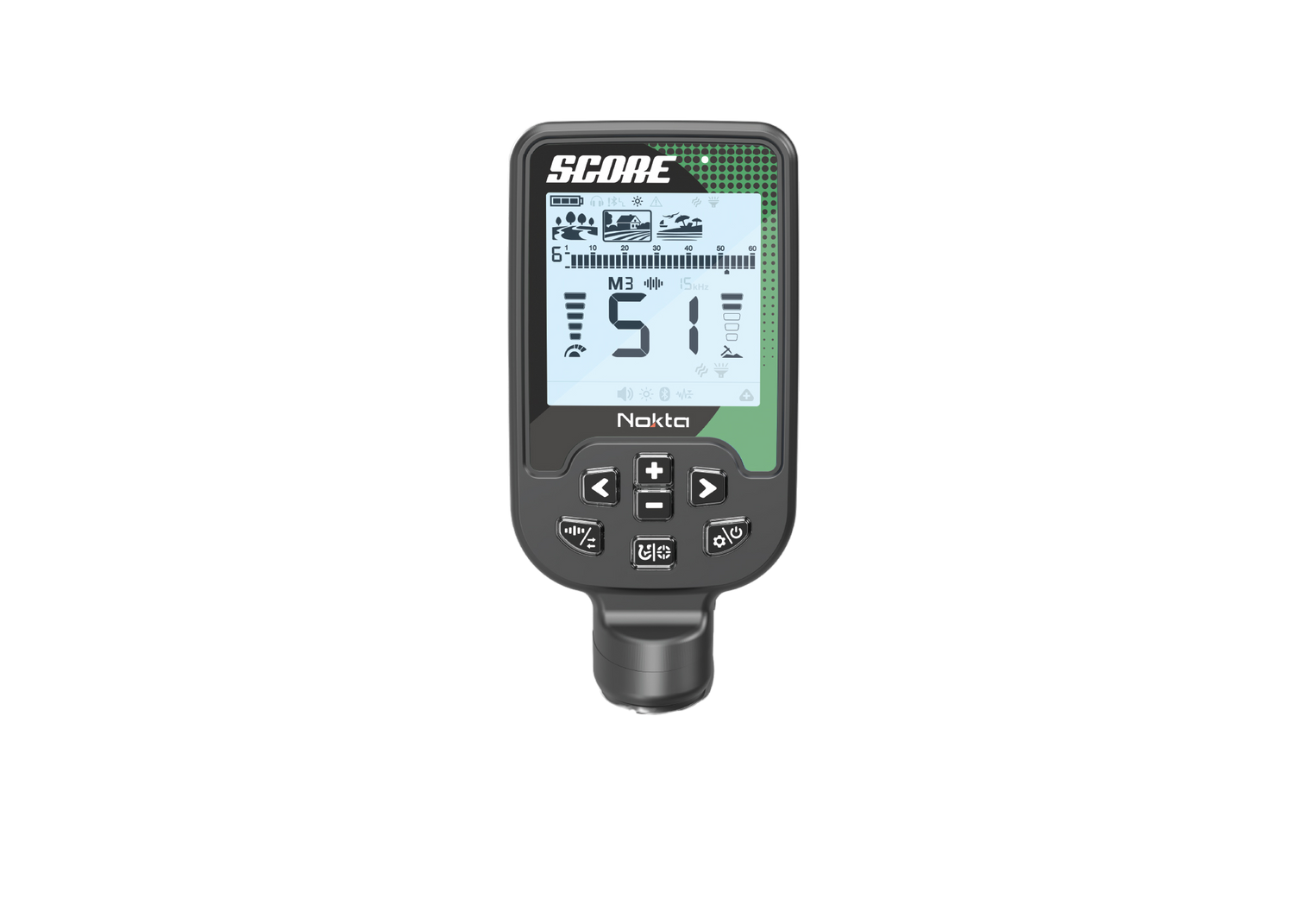 SCORE MULTI-FREQUENCY WATERPROOF METAL DETECTOR WITH 12X9 COIL
