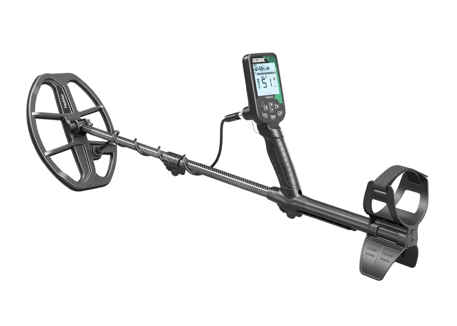 SCORE MULTI-FREQUENCY WATERPROOF METAL DETECTOR WITH 12X9 COIL
