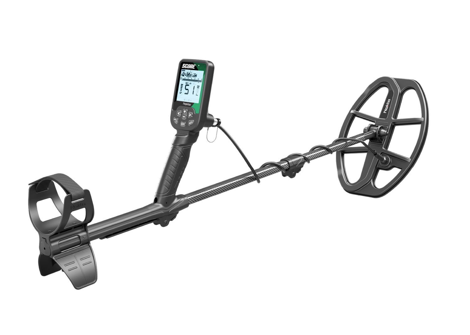 SCORE MULTI-FREQUENCY WATERPROOF METAL DETECTOR WITH 12X9 COIL