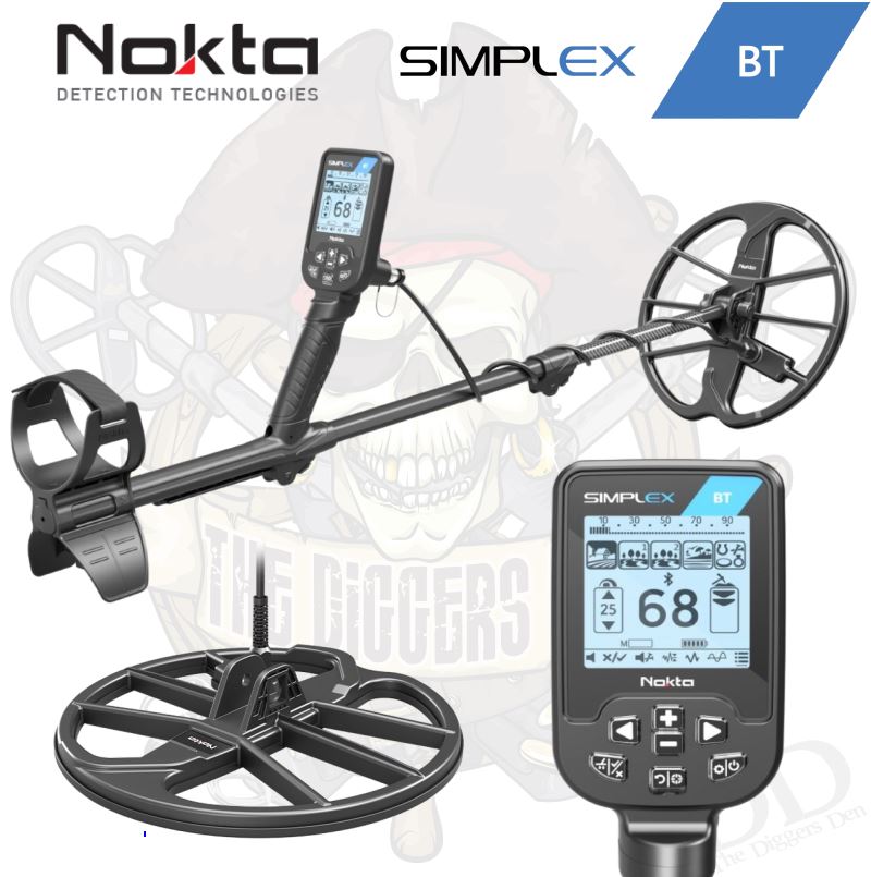 Simplex BT Waterproof Metal Detector With SX28 DD Coil