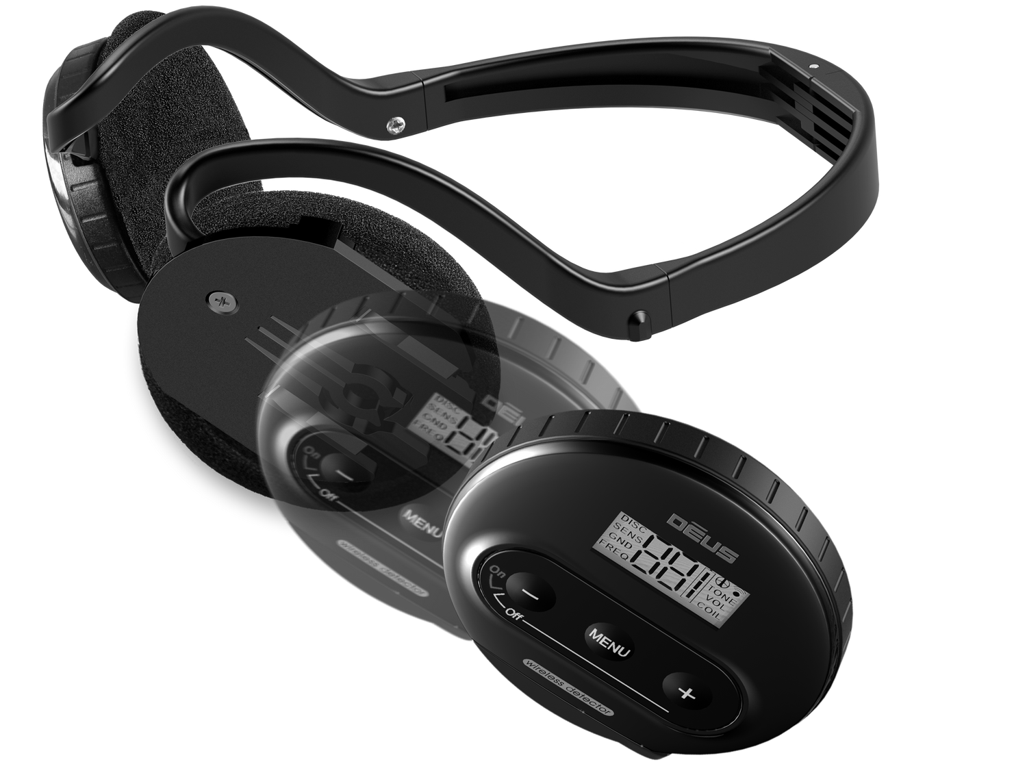 Deus 1 Wireless Metal Detector With Choice of Coils and WS4 Headphones