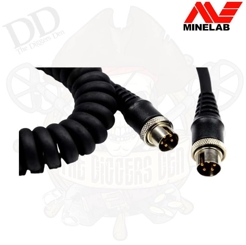 Minelab 5 Pin Power Curly Lead For GPX Series  3011-0192