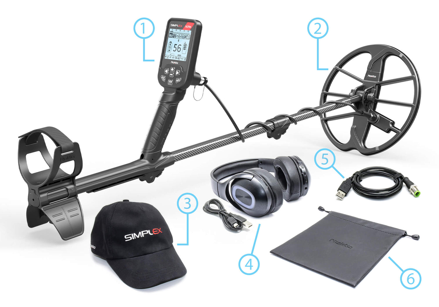 Simplex Ultra WHP Waterproof Metal Detector With 11