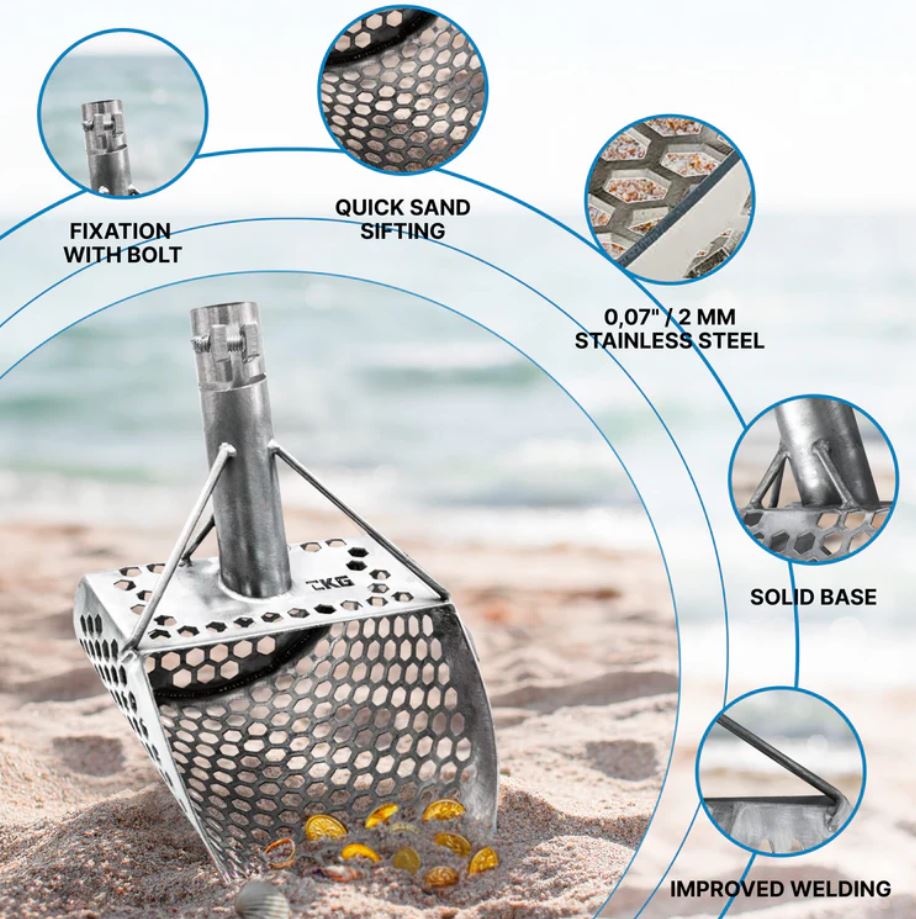 CKG Pro 9X6 Stainless Sand Scoop
