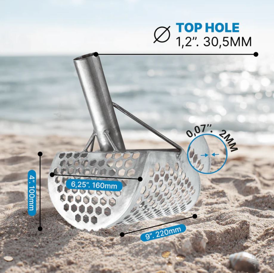 CKG Pro 9X6 Stainless Sand Scoop