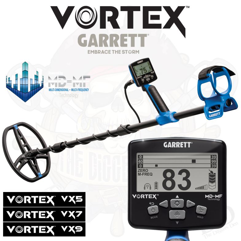 NEW!! Garrett Vortex Multifrequency Metal Detector VX5 VX7 VX9